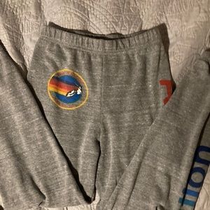 Kids Aviator Nation Sweatpants Size 14            In Heather gray!